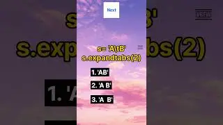 Python expandtabs function 