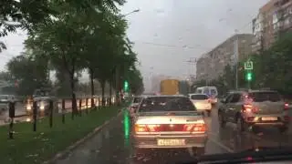 Ливень в Астрахани 7 июня