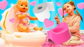 La mica nueva para la bebé Lina. Vídeos de bebés Baby Born