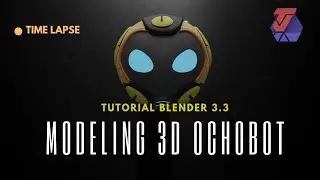 Tutorial Blender 3.3: Modeling 3d Ochobot boboiboy part 1