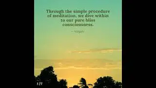 Pure bliss through meditation