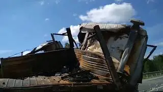 Столкновение грузовиков на повороте у Кайгородово