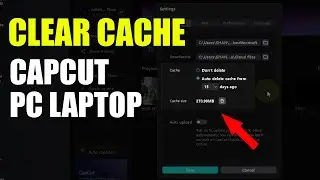 How To Clear Cache Capcut PC  Laptop - Cache Files Delete