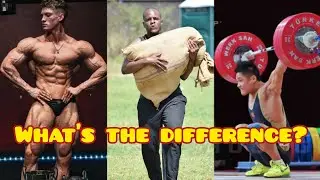 Strength sports explained - Powerlifting, Weightlifting, Crossfit, Strongman, Bodybuilding.