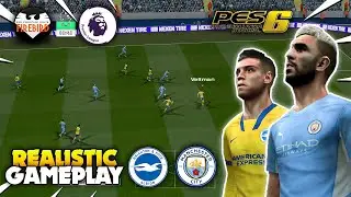 PES 6 Patch Firebird March Edition 21/22 | Premier League (Manchester City v Brighton) | FHD 60Fps
