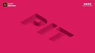 3D in Adobe Illustrator   |  Typography Effect 