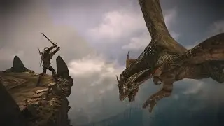 Geralt vs Dragon in Witcher 2