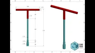 Solidworks Tutorial I Design T-Spanner in Solidworks I Beginners I Part I Assembly I Exercise I CAD