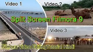 Split screen in filmora 9 in hindi tutorial //how to use split screen in filmora 9 in [Hindi] !