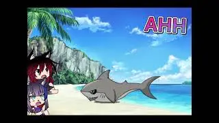 Purple girl shark attack! / MoonPack version/ Gachaclub