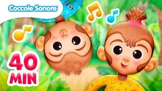 Cinque Scimmiette + 40 Minuti di Divertimento Per Bambini - Coccole Sonore