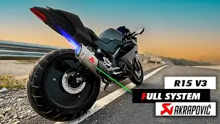 Yamaha R15 v3 Full System Akrapovic Exhaust |superloud R15v3 | #r15v3 #r15v3modification #yamaha
