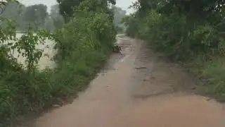 Off Road Car Driving in Heavy Rain #heavyrain #raindrive #offroad