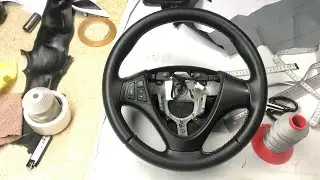 Простая перетяжка руля искусственной кожей на Hyundai I 30 / Сделай сам и радуйся