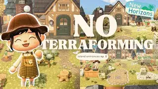 NO Terraforming Island Entrance  Ep. 8 | Animal Crossing New Horizons