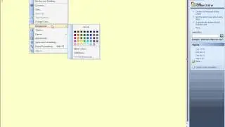 How to change the background colour of a document in Word 2003.