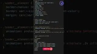 Beautiful Loading Animation | HTML CSS 