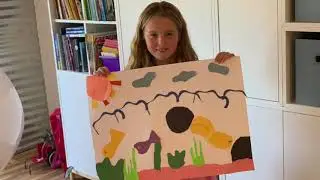 Drawing with Scissors - Easy art project for kids inspired by Matisse