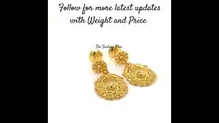 Latest 22k gold earring design