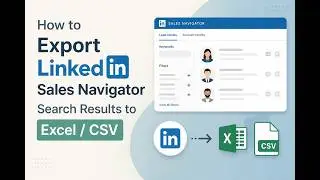 How to Export LinkedIn Sales Navigator Search Results to Excel / CSV (using Bindago)