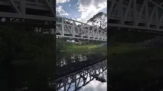 Double frontflip off a bridge 