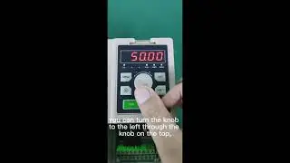 How to adjust speed of frequency converter
