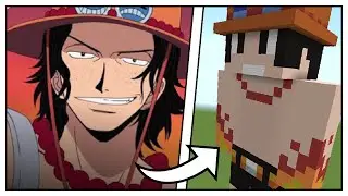 How to Build a Portgas D. Ace Statue (One Piece) - Minecraft