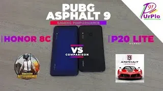 Honor 8C vs Huawei p20 lite Gaming perform | purple 91