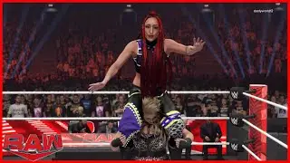 WWE 2K24 RAW ALBA FYRE (W/ISLA DAWN) VS PIPER NIVEN (W/CHELSEA GREEN)