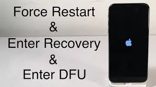 IPHONE X  IPHONE 8 how to  enter recovery mode & dfu mode fource restart by keys