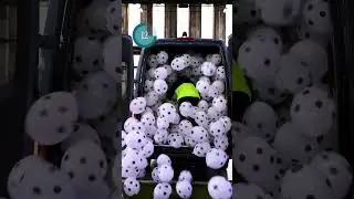POV: You have to search for a football in a van full of balloons. 😂 #shorts #pov