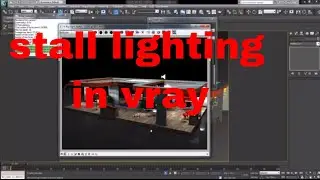how to lighting stall in 3ds max