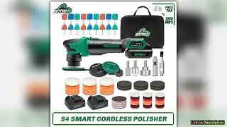 BATOCA S4 Cordless Car Polisher Mini Nano Wireless Polishing Machine Kit Quick Change Heads Brushle