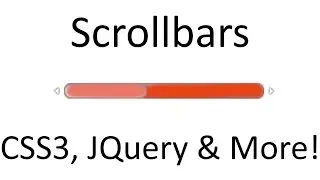 UI Development - Scrollbars, CSS3, JQuery, Dreamweaver & More!