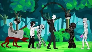 scp 096 VS slender man, granny, the rake, Jeff killer and a person
