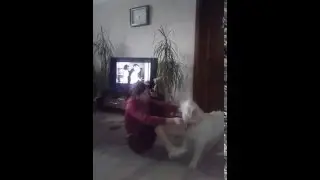 Настюха дурачится с Джеськой)