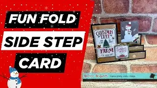 Side Step Fun Fold Christmas Card