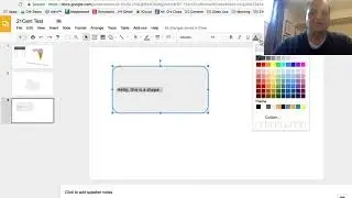 How to write inside of an object in Google Slides