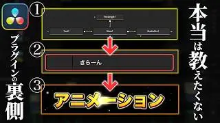 【無料公開】世界にひとつだけの自分専用エフェクトを作る方法！【ダビンチリゾルブ】
