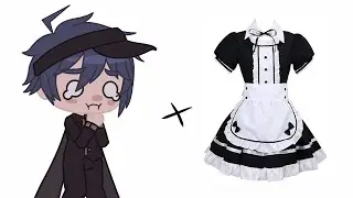 Shuichi + Maid dress || Danganronpa v3