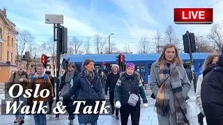 Oslo Norway center walk  🇳🇴 Winter 2023 