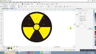 How To Draw Nuclear Logo With Corel Draw X7