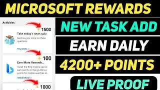 Microsoft Rewards New Task Added || Microsoft Rewards Earn Unlimited Points || Earning Guru