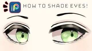 How to shade eyes! w/how to draw eyes OwO [ibispaintX tutorial #3] [Sub eng & indo]