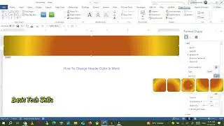 How To Change Header Color In Word