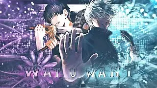 Gojo vs Toji - Wat U Want [Edit/AMV] 4k!