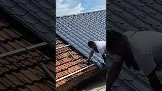 New roof over old one #roof #roofing #roofinginstallation #carpenter #reconstruction #reconstructing
