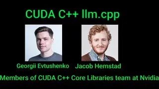Bonus Lecture: CUDA C++ llm.cpp