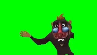3D Green Screen Character Monkey Animal Free 3d Explainer kit