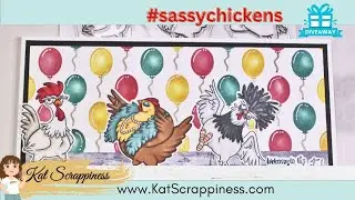 Introducing: Sassy Chickens Card Making Collection from Kat Scrappiness with @cardsbyshannonlee
